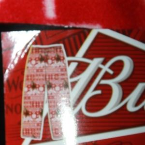 Budweiser unisex NWT XXL flannel PJ pants red